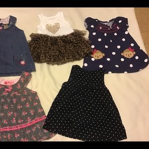 5 pc lot baby girl dresses 3-6 months